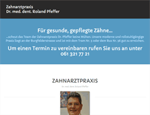 Tablet Screenshot of baslerzahnarzt.ch
